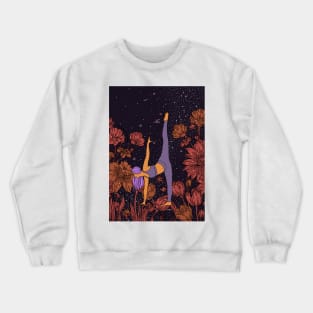 Yoga GIrls Floral Universe Crewneck Sweatshirt